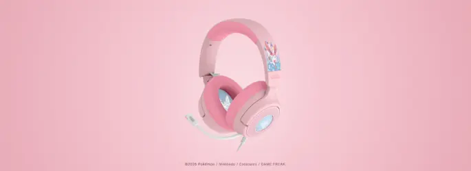 Los Razer Kraken V4 X Sylveon Edition cuentan con un diseño bonito para los fans de Pokemon