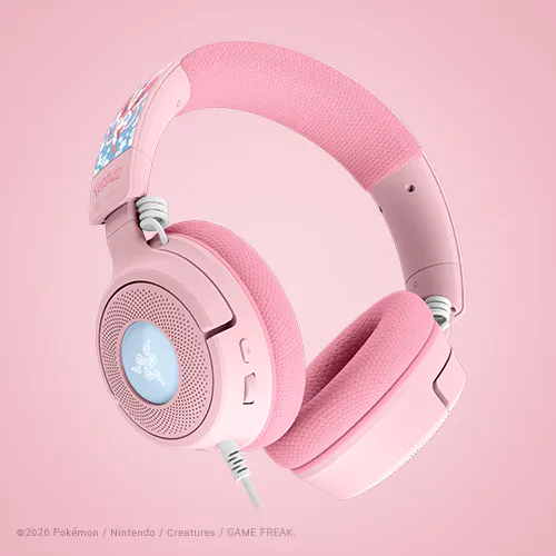Detalle de la diadema del Razer Kraken V4 X Sylveon Edition
